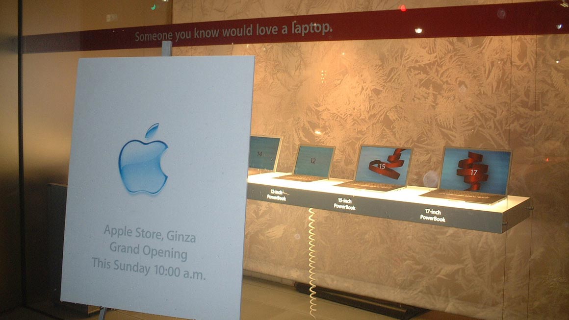 Apple Store Ginzaグランドオープン前夜